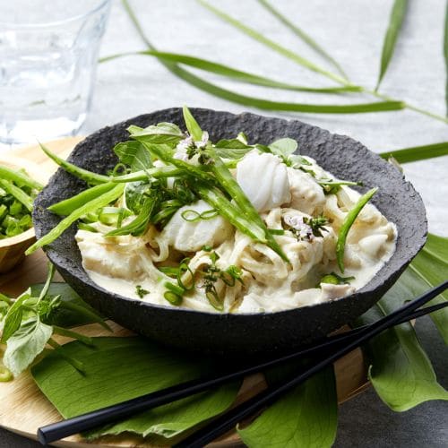 Asiatisk green currygryte med torsk 