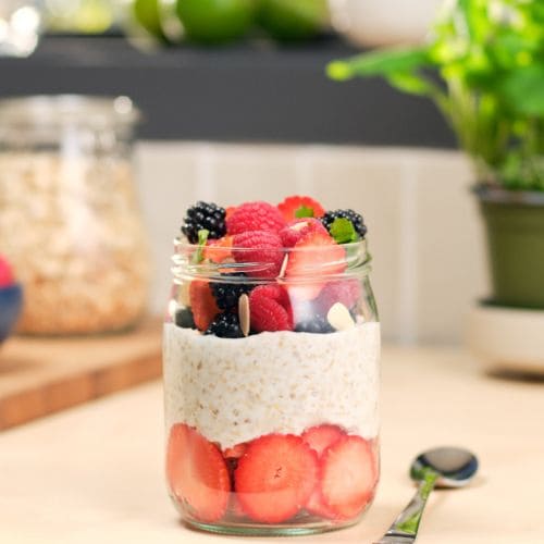 Kjøleskapsgrøt med TINE® Yoghurt Vanilje