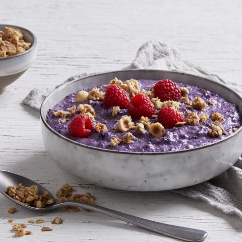 Smoothiegrøt med blåbær