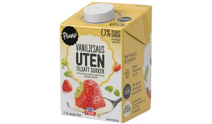 Piano® Vaniljesaus UTEN tilsatt sukker
