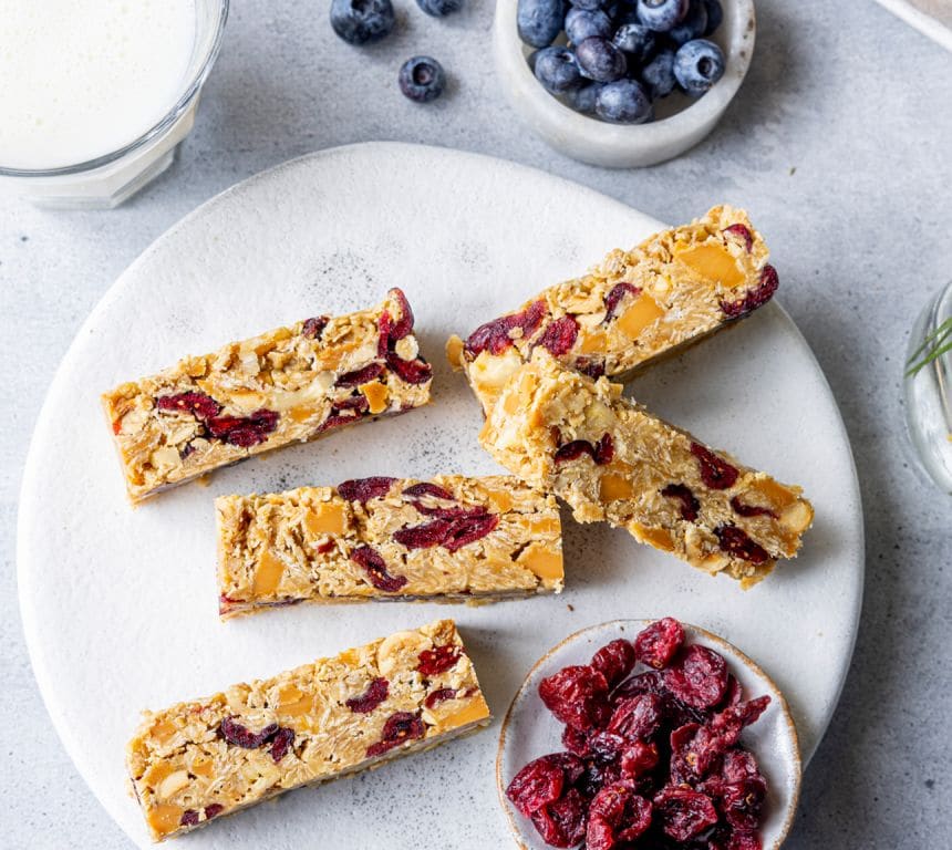 Müslibar med brunost