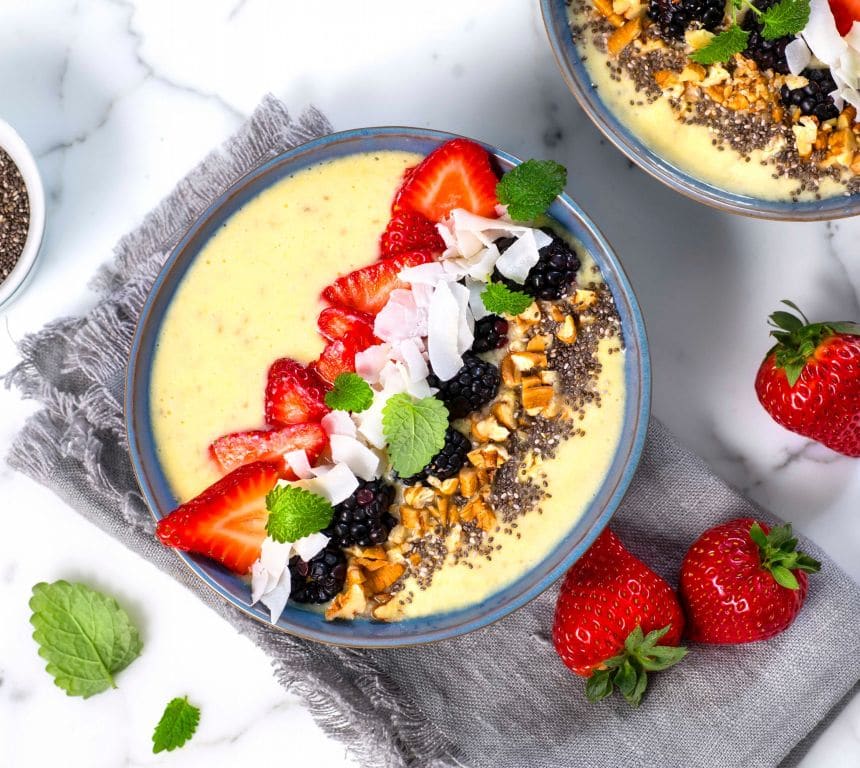 Smoothie bowl med chiafrø