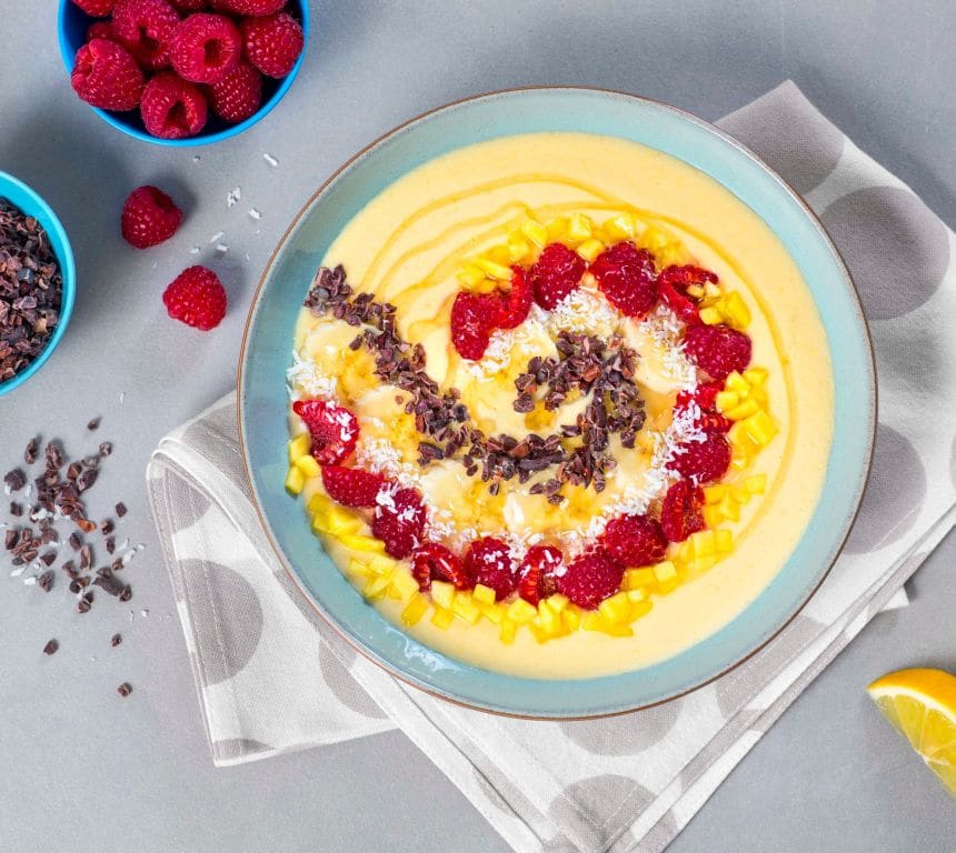 Smoothie bowl med mango
