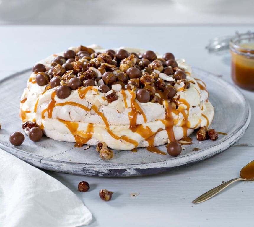 Pavlova med nøtter