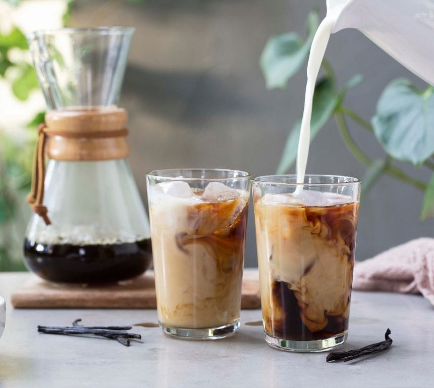 Iskaffe med vanilje