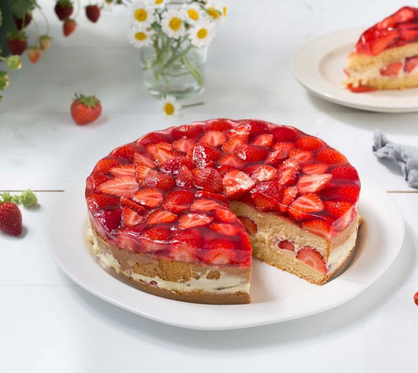 Jordbærkake