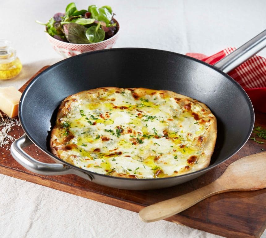 Superkjapp pizza bianca
