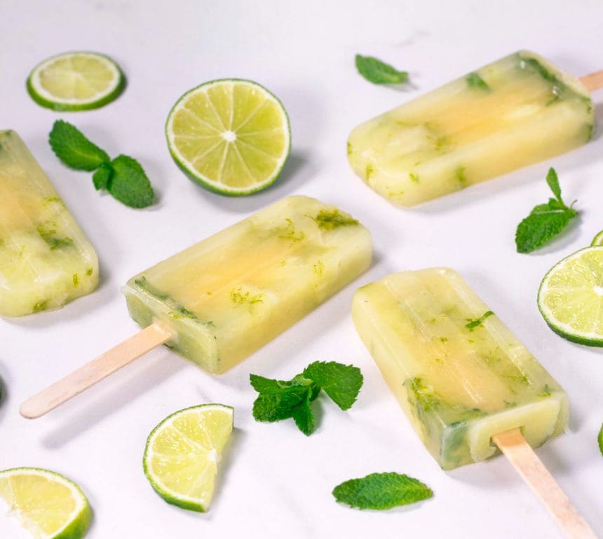 Pinneis med eplejuice og lime