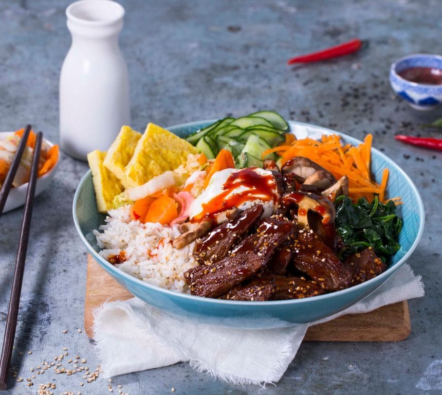 Klassisk bibimbap