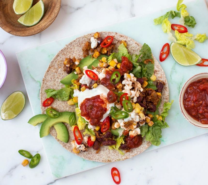 Cottage cheese-taco