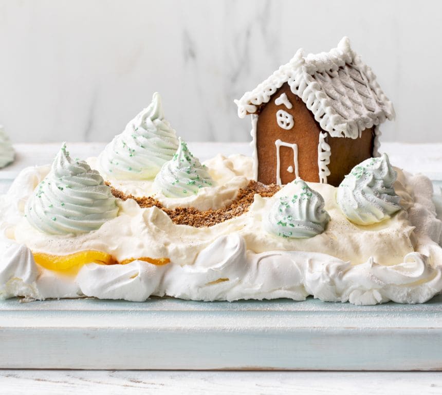 Pepperkake-pavlova