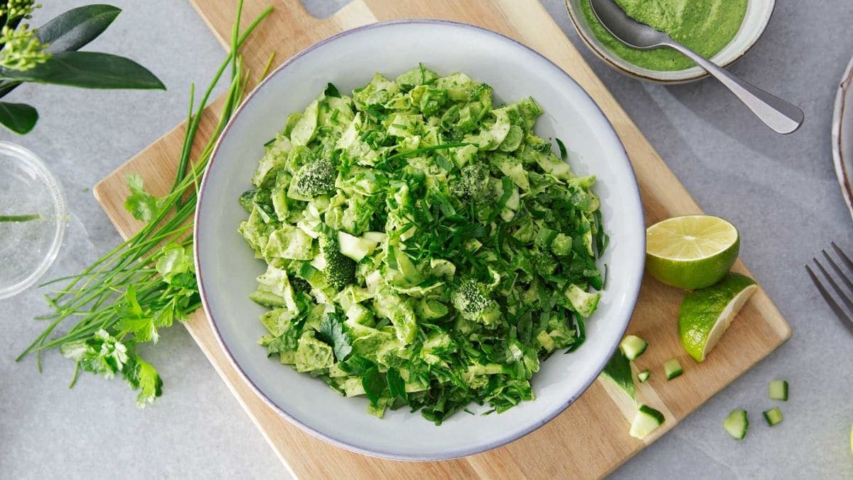 Grønn salat med Kesam®-dressing