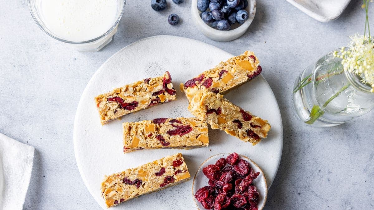 Müslibar med brunost