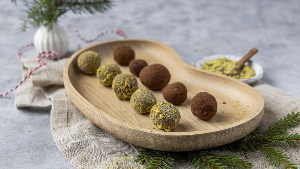 Veganske sjokoladetrøfler