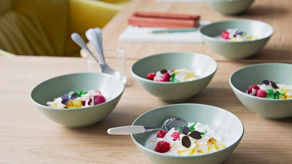Protein-bowl med grillet ananas