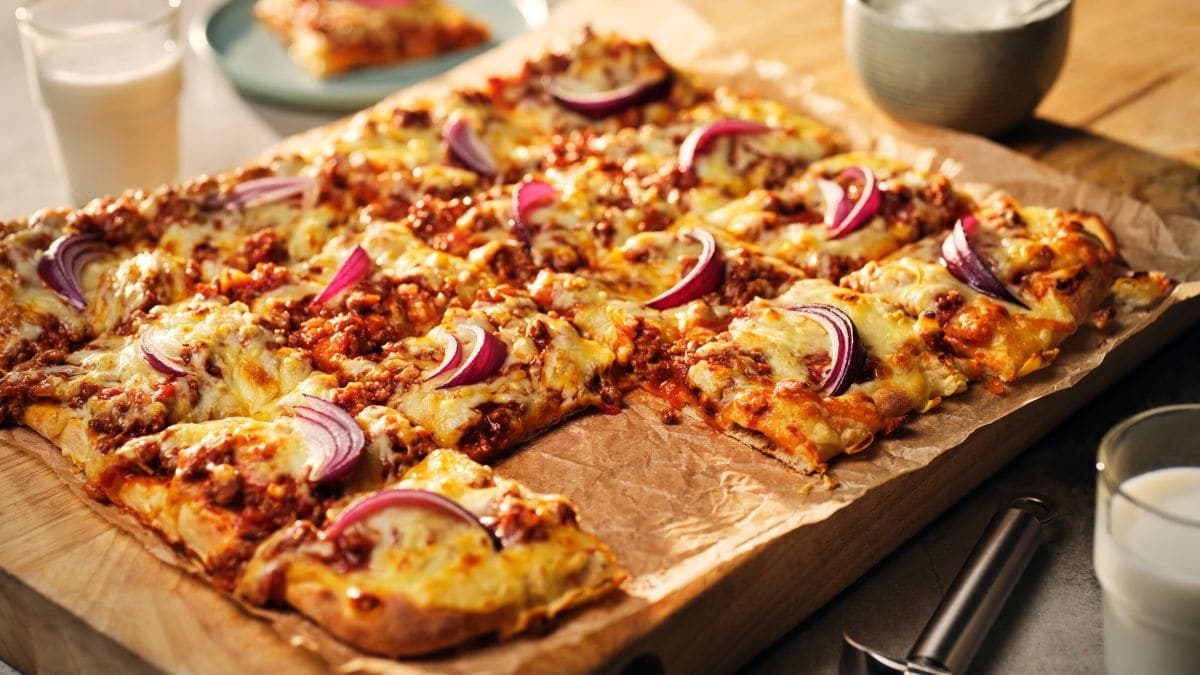 Pizza med kjøttdeig