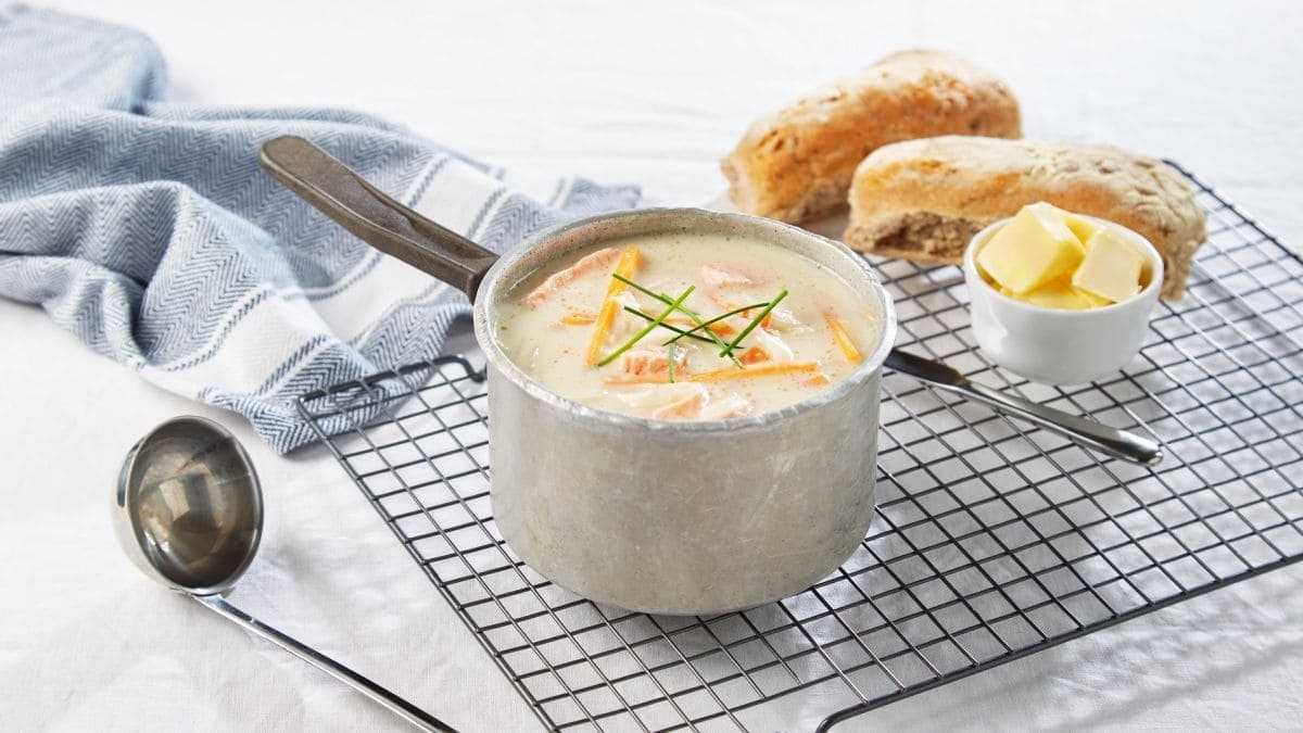 Fiskesuppe med laks