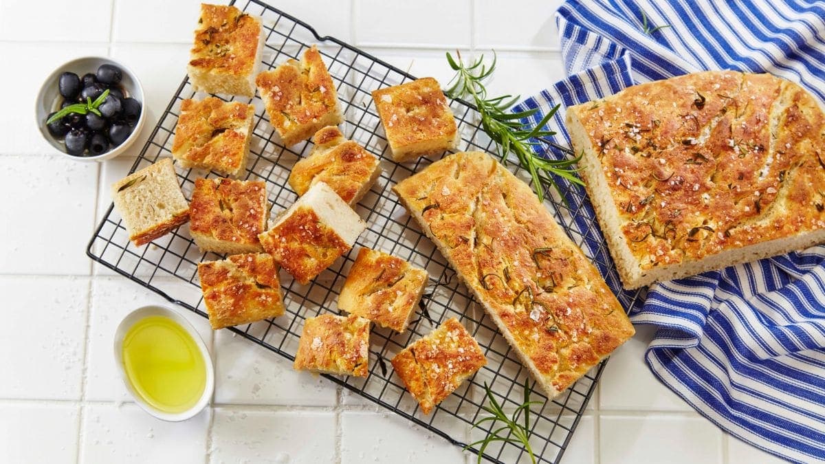 Focaccia i langpanne