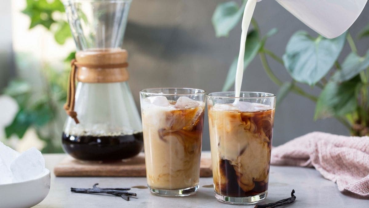 Iskaffe med vanilje