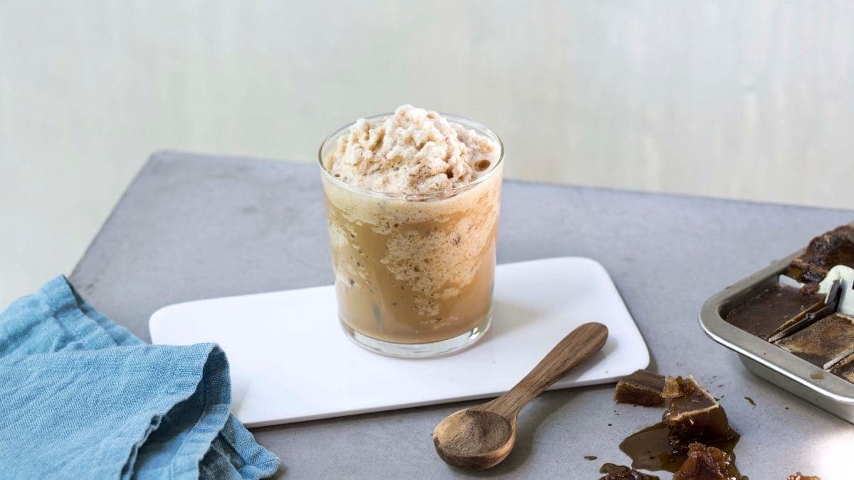 Frappuccino med kaffeisbiter
