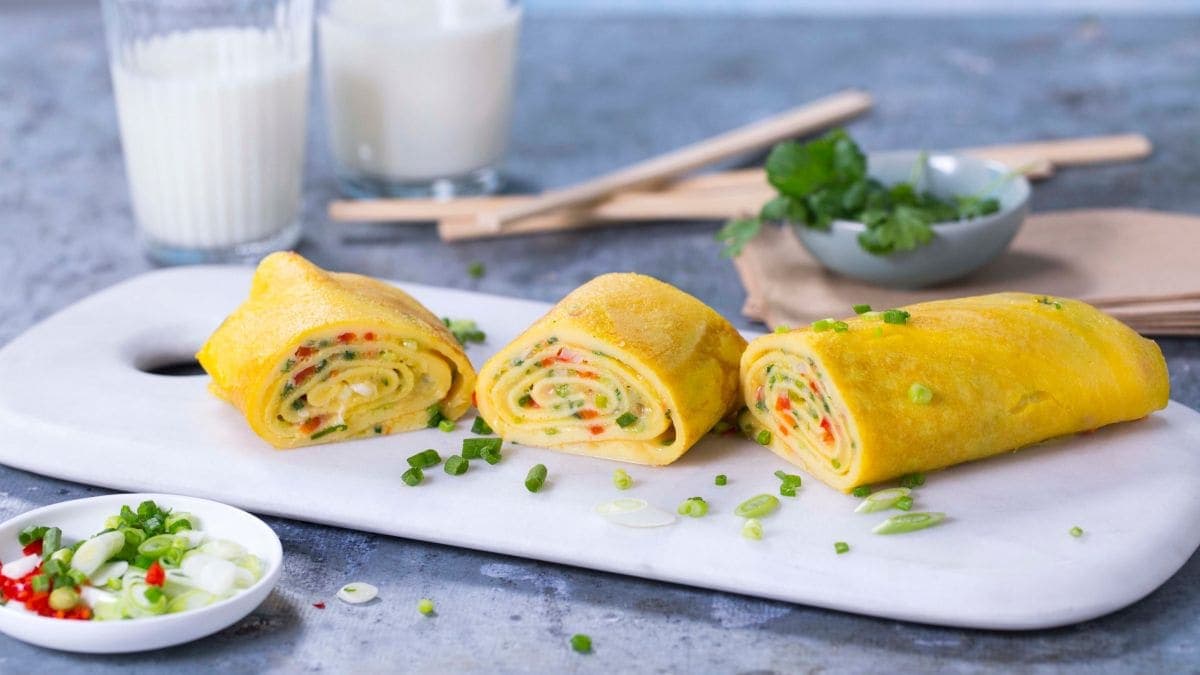 Koreansk omelettrull