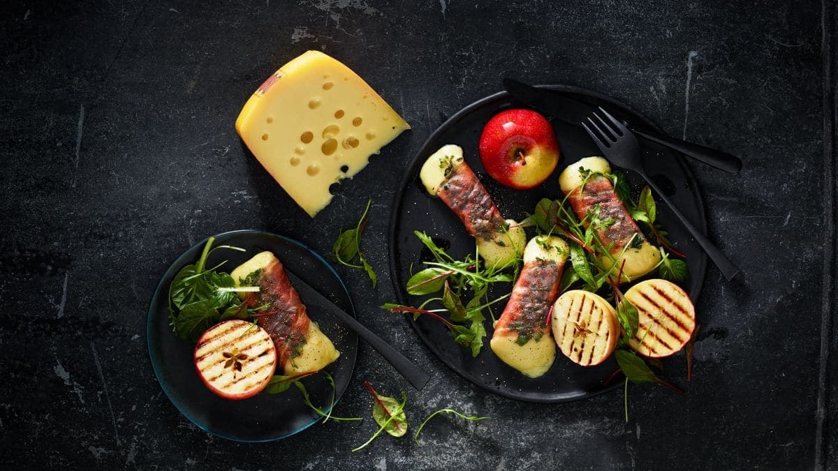 Grillet Jarlsberg® i parmaskinke