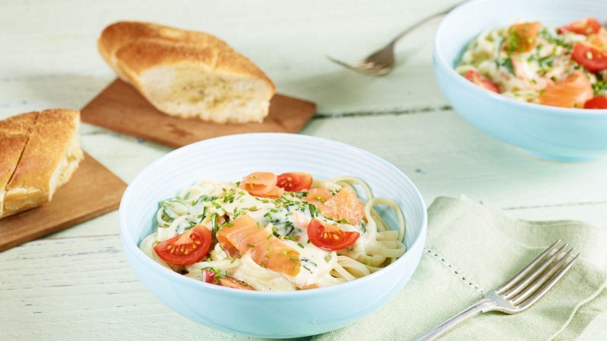 Pasta med røkelaks