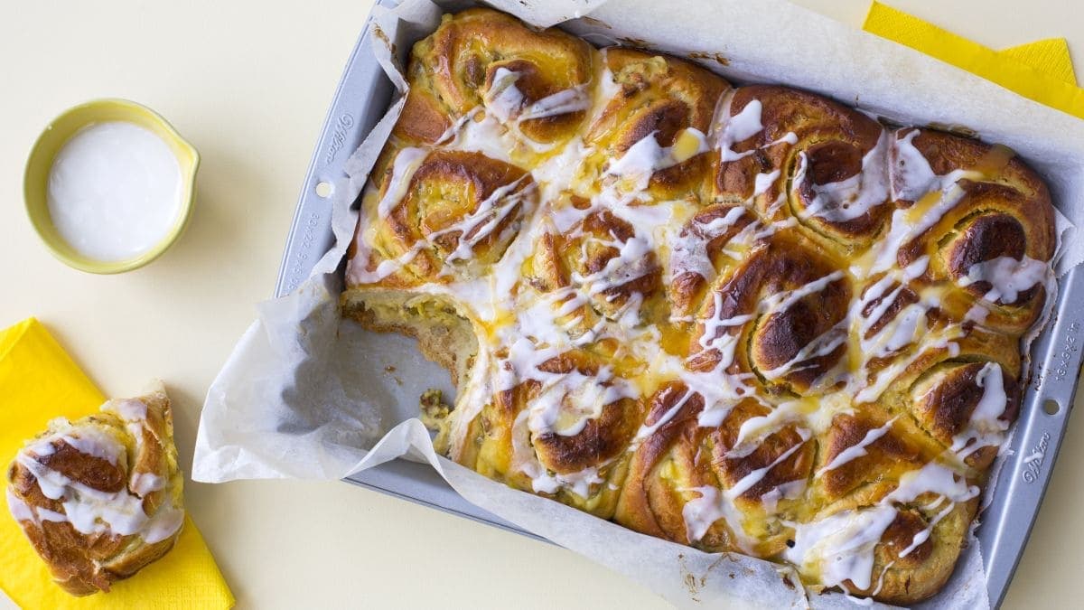 Appelsin- og vaniljeboller