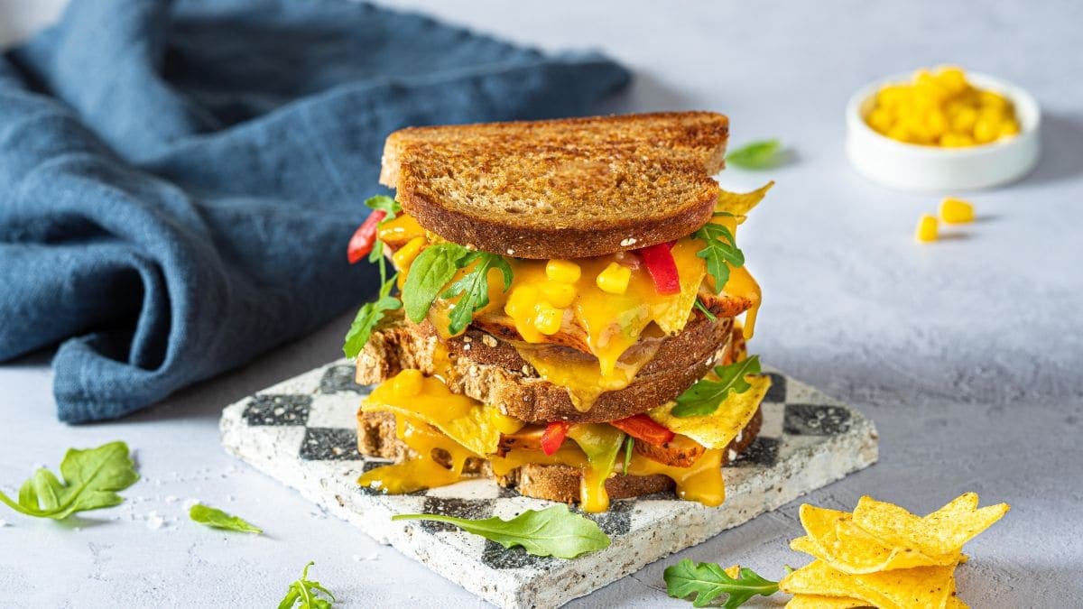 Tacotoast med cheddar