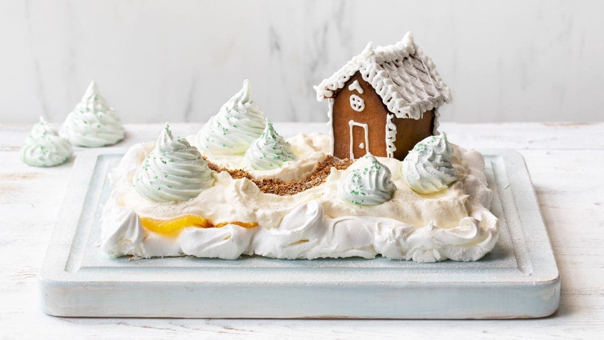 Pepperkake-pavlova