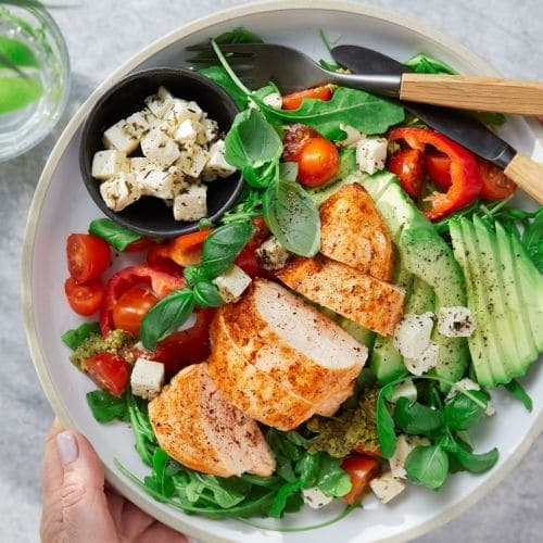 Salat med kylling