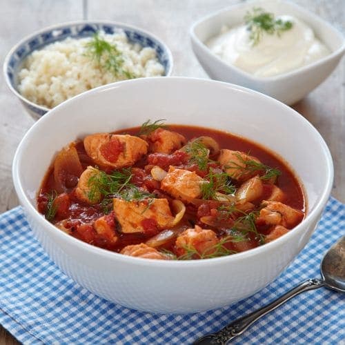Laksegryte med dill