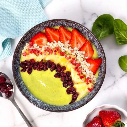 Smoothie bowl med spinat