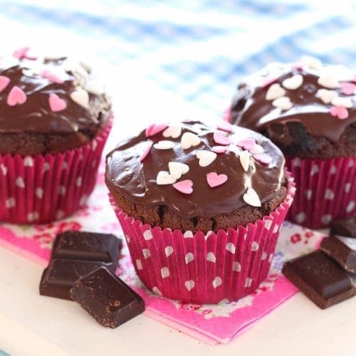 Glutenfrie sjokolademuffins