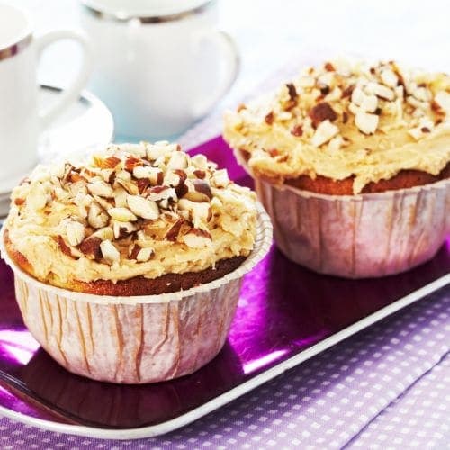 Bananmuffins med peanøttsmør