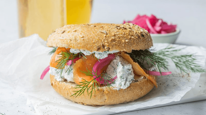 Bagel med laks og Snøfrisk®