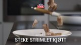 Hvordan steke strimlet kjøtt