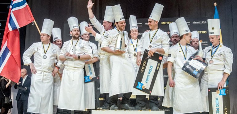 Ungarn Norge Sverige pallen Bocuse dOr Europe 2016
