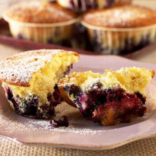 Blåbærmuffins med yoghurt