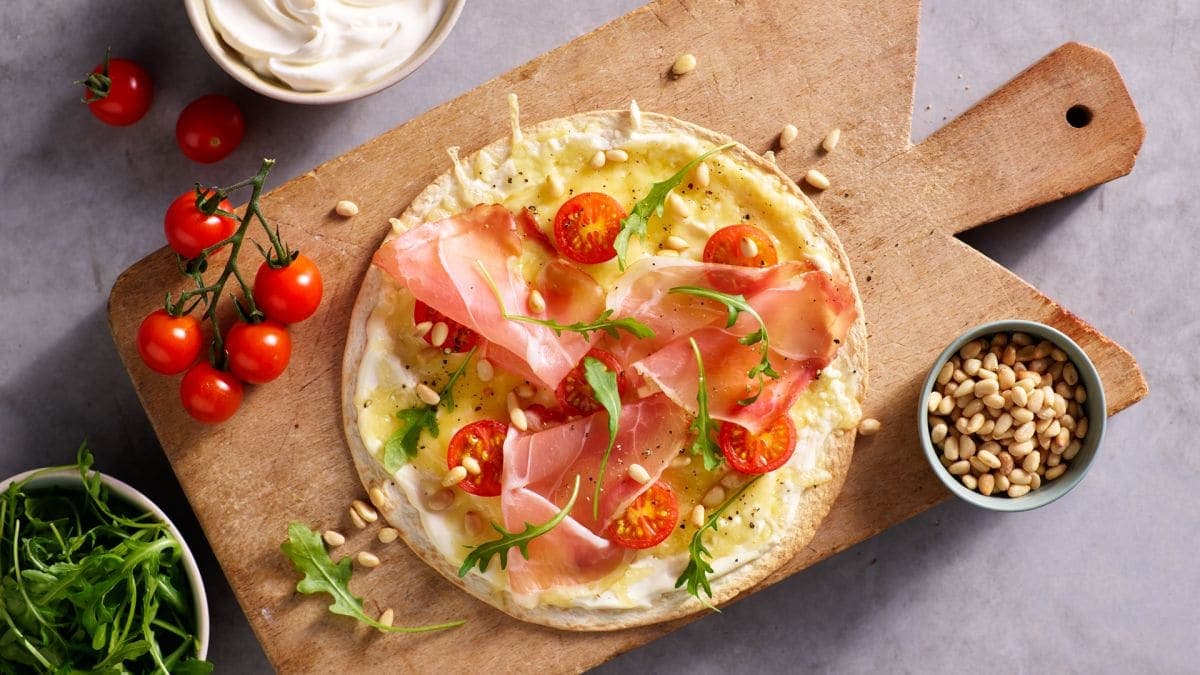 Hvit minipizza