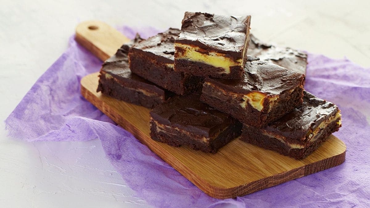 Brownies med ostekrem