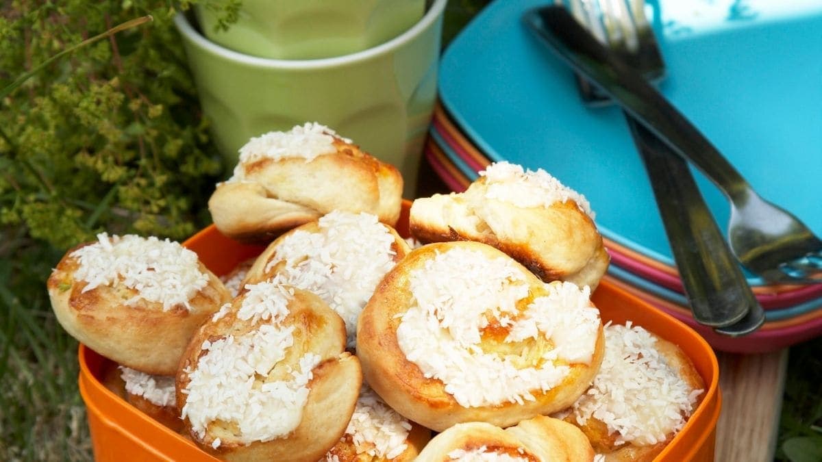 Minisnurrer med kokos