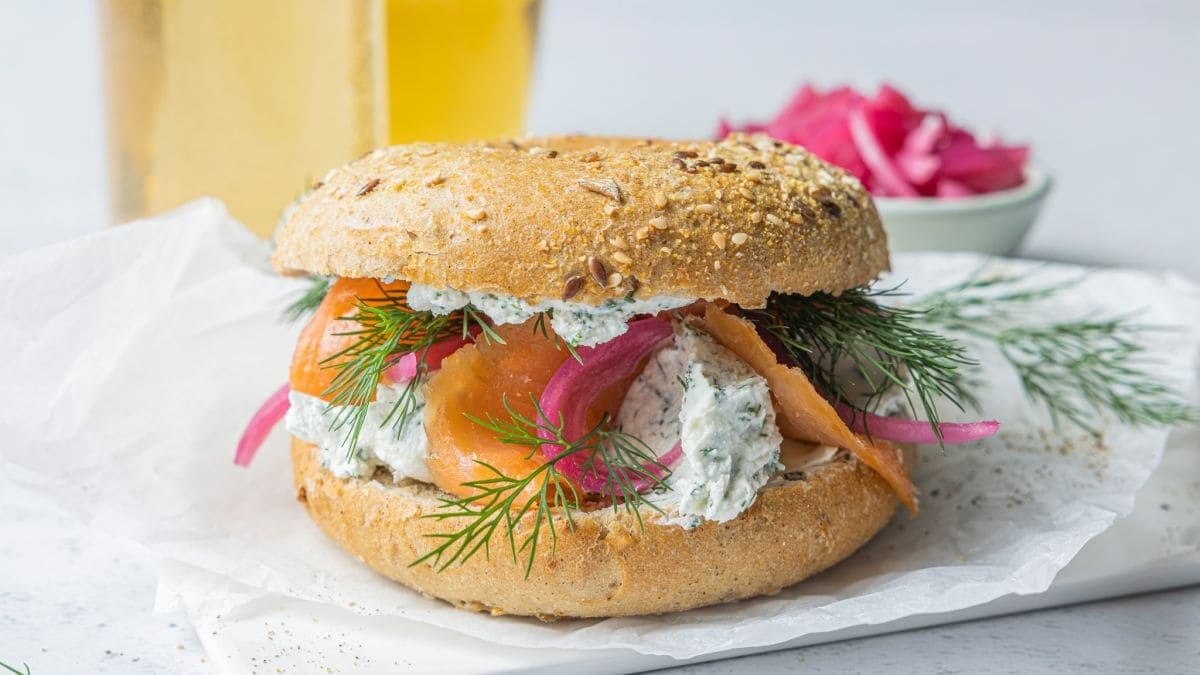 Bagel med laks og Snøfrisk®