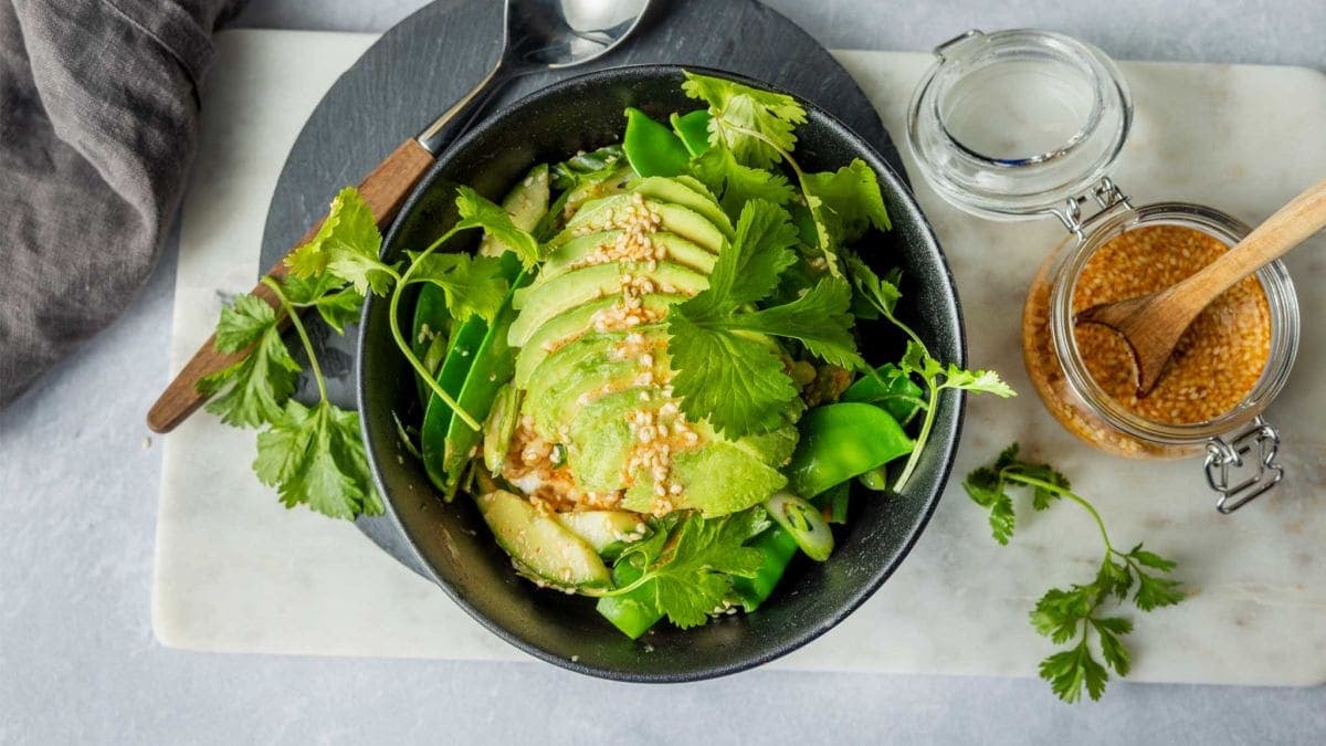 Asiatisk bowl med cottage cheese og YT® Proteinyoghurt