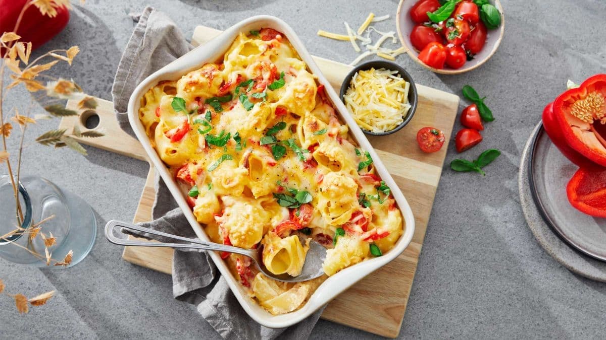 Vegetarisk pastagrateng