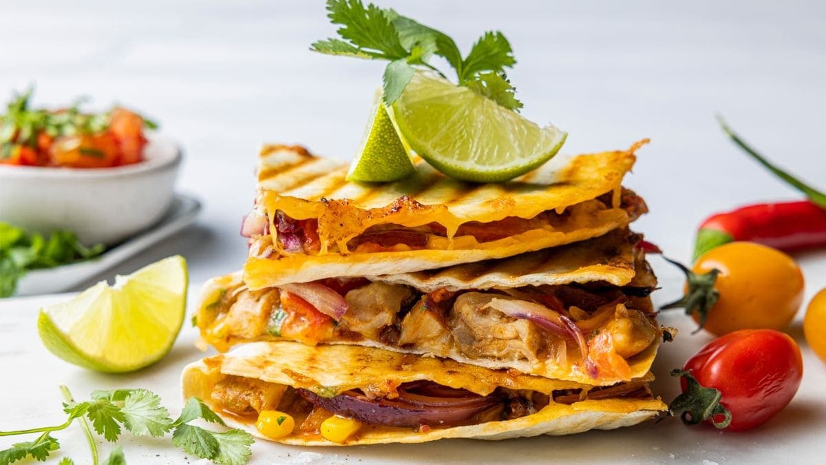 Tacoquesadilla med kylling