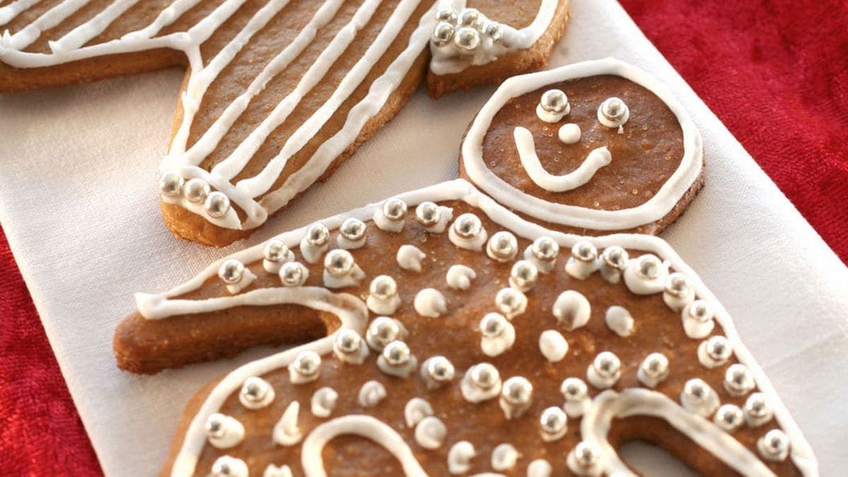 Søte pepperkakefigurer