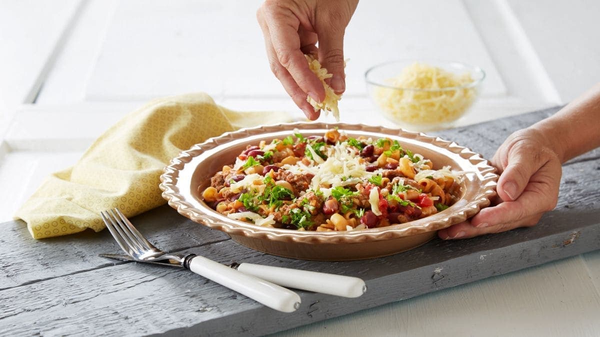 Chili- og makaronigryte