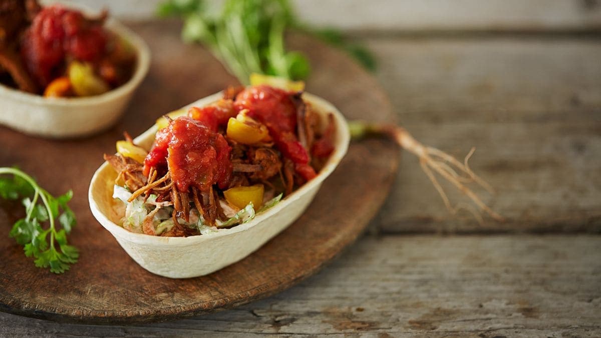 Enkel pulled pork med salsa