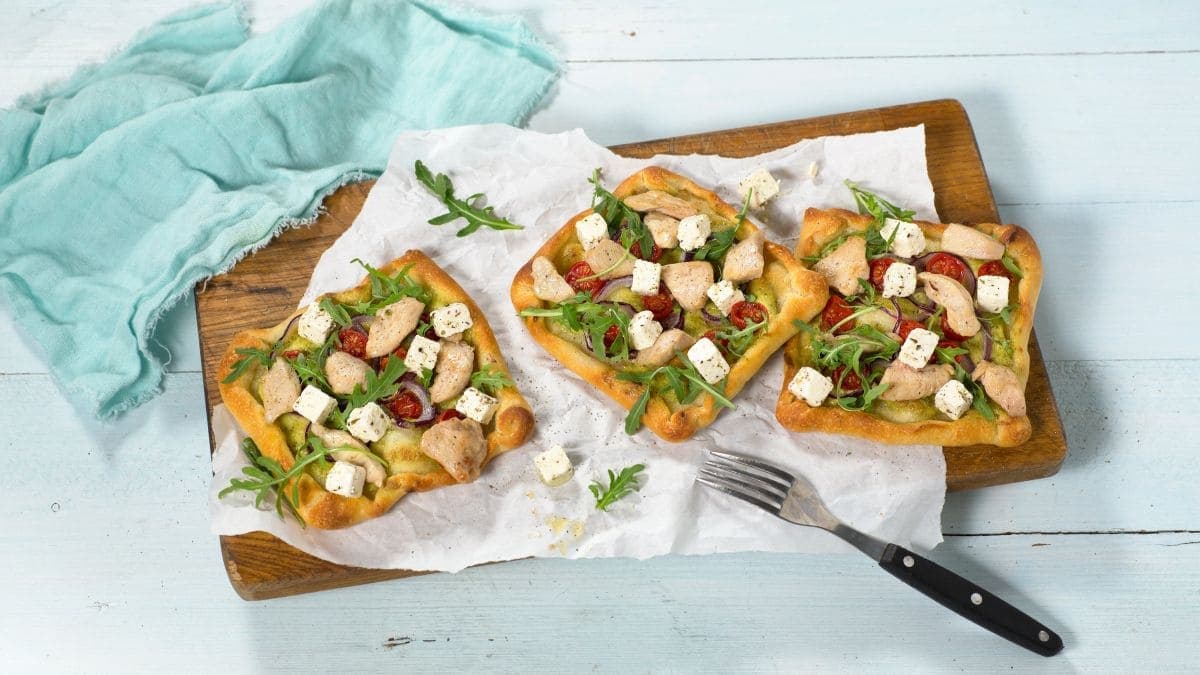 Next ImageTerter med kylling og krempesto